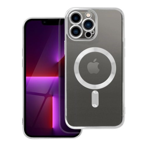 ELECTRO MAG COVER tok kompatibilis a MagSafe-dal az IPHONE 13 Pro Max ezüst színben