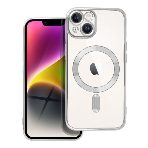 ELECTRO MAG COVER tok kompatibilis a MagSafe-fel, IPHONE 14-hez, ezüst