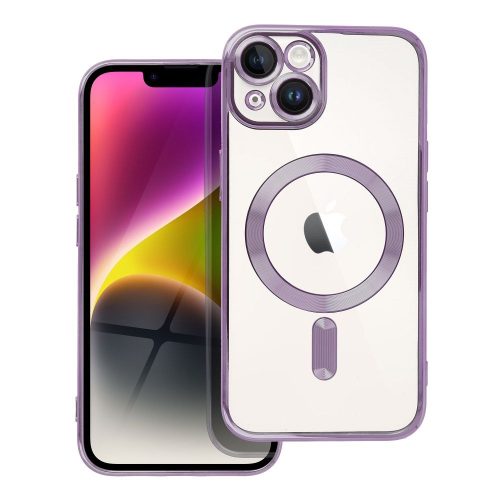 ELECTRO MAG COVER tok, amely kompatibilis a MagSafe-fel, IPHONE 14 deep lila készülékhez.