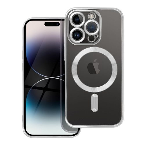 ELECTRO MAG COVER tok kompatibilis a MagSafe-fel, IPHONE 14 Pro számára, ezüst