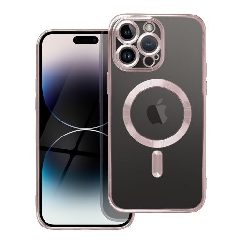 ELECTRO MAG COVER tok kompatibilis MagSafe-fel IPHONE 14 Pro Max-hoz rózsaarany színben