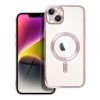 ELECTRO MAG COVER tok kompatibilis a MagSafe-fel IPHONE 14 Plus készülékhez rozé arany színben