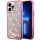 GUESS tok IPHONE 14 Pro készülékhez GUHCP14LLC4PSGP (Liquid Glitter 4G Translucent) rózsaszín