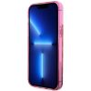 GUESS tok IPHONE 14 Pro készülékhez GUHCP14LLC4PSGP (Liquid Glitter 4G Translucent) rózsaszín