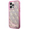 GUESS tok IPHONE 14 Pro készülékhez GUHCP14LLC4PSGP (Liquid Glitter 4G Translucent) rózsaszín
