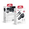 CELL F-ENERGY Carbon CC50-1C autós töltő Type C + Type C - Lightning kábel PD 3A 20W fekete