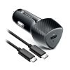 CELL F-ENERGY Carbon CC50-1C autós töltő Type C + Type C to Type C kábel PD 3A 20W fekete