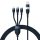 BASEUS kábel 3 az 1-ben USB A / Típus C - Micro USB / Lightning / Típus C PD QC 5A 100W CASS030103 1,2 m kék
