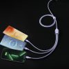 BASEUS cable 3in1 USB A / Typ C to Micro USB / Lightning / Type C PD QC 5A 100W CASS030105 1,2 m purple