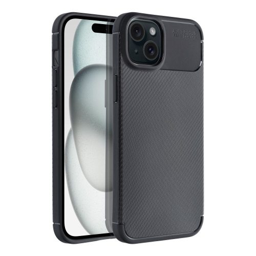 Tok CARBON PREMIUM az IPHONE 15 Plus számára, fekete