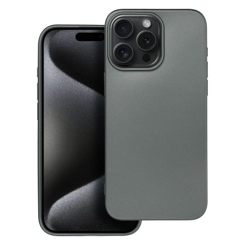 METALLIC tok IPHONE 15 Pro Max számára, szürke