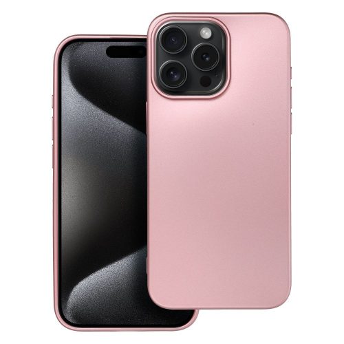 METALLIC tok az IPHONE 15 Pro Max-hoz, rózsaszín