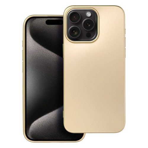 METALLIC tok az IPHONE 15 Pro Max-hoz arany