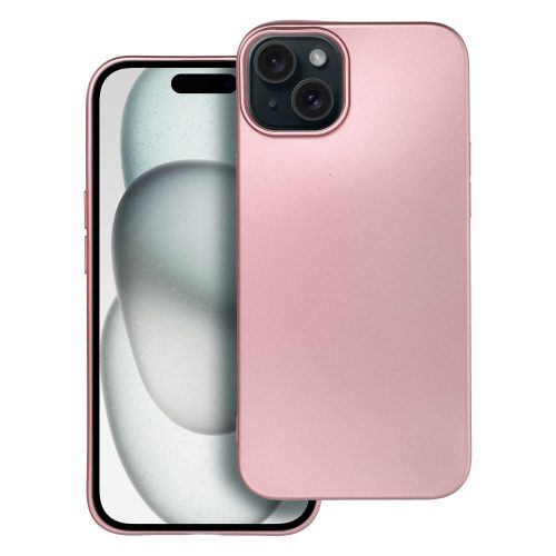 METALLIC tok az IPHONE 15 Plus-hoz rózsaszín