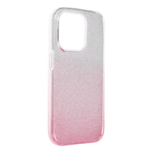 SHINING tok az IPHONE 15 Pro-hoz, átlátszó rózsaszín