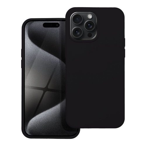 SILICONE Tok  IPHONE 15 Pro Max fekete