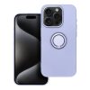 SILICONE RING tok IPHONE 15 Pro violet számára