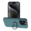 SILICONE RING tok IPHONE 15 Pro zöld számára