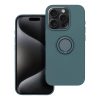 SILICONE RING tok IPHONE 15 Pro zöld számára