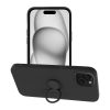 SILICONE RING tok IPHONE 15 Plus készülékhez fekete