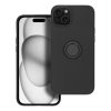 SILICONE RING tok IPHONE 15 Plus készülékhez fekete