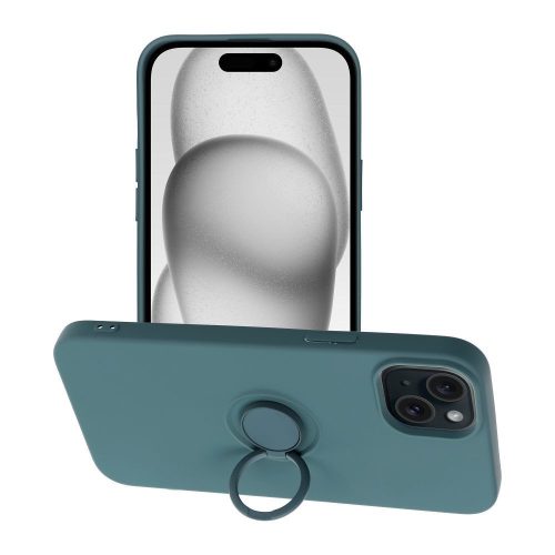 SILICONE RING tok az IPHONE 15 Plus-hoz zöld