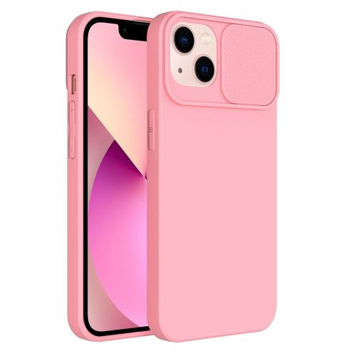 SLIDE tok IPHONE 15 Plus-hoz világos rózsaszín