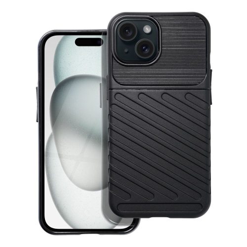 THUNDER tok IPHONE 15-höz fekete