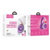 HOCO vezetéknélküli bluetooth headphones W43 lila