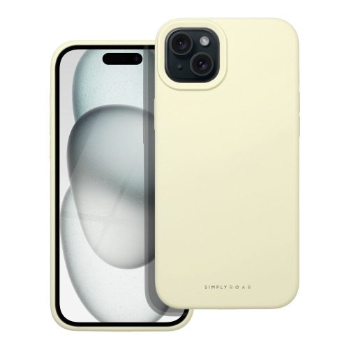 ROAR tok CLOUD SKIN az IPHONE 15 Plus-hoz Világos sárga