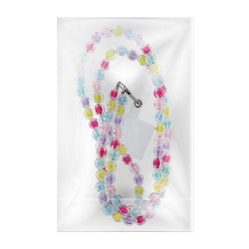 COLORFUL Phone lanyard, Telefon medál / zsinór hossza 120cm (hurokban 60cm) / nyakban - többszínű