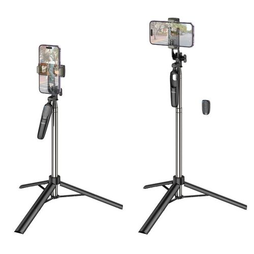 Selfie stick Hoco tripod with wireless remote control K19 black