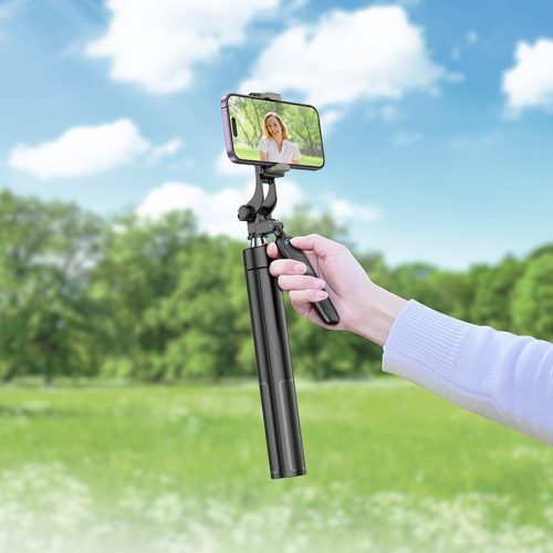 Selfie stick Hoco tripod with wireless remote control K19 black