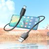 HOCO kábel USB-ről Type C-re PD 2,4A 27W X96 1 m fekete