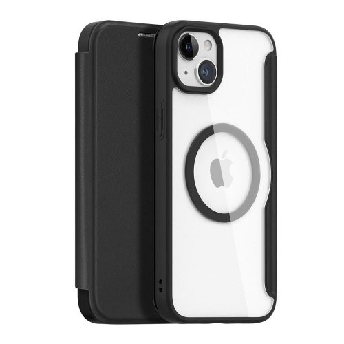 DUX DUCIS pénztárca tok SKIN X PRO, kompatibilis a MagSafe-fel, IPHONE 15 Plus fekete