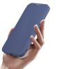 DUX DUCIS pénztárca tok SKIN X PRO kompatibilis MagSafe-fel IPHONE 15 Plus-hoz, kék