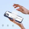 DUX DUCIS pénztárca tok SKIN X PRO kompatibilis MagSafe-fel IPHONE 15 Plus-hoz, kék