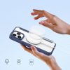 DUX DUCIS pénztárca tok SKIN X PRO MagSafe kompatibilis IPHONE 15 Pro Max készülékhez kék színben