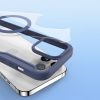 DUX DUCIS pénztárca tok SKIN X PRO MagSafe kompatibilis IPHONE 15 Pro Max készülékhez kék színben