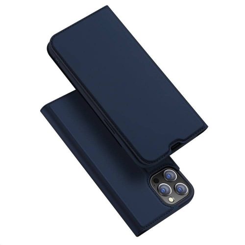 DUX DUCIS pénztárca tok SKIN PRO  IPHONE 13 Pro Max kék