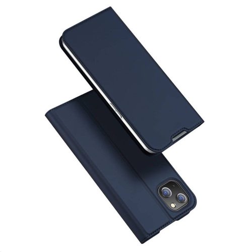 DUX DUCIS pénztárca tok SKIN PRO IPHONE 14 Plus-hoz kék