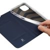 DUX DUCIS pénztárca tok SKIN PRO IPHONE 14 Plus-hoz kék