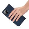 DUX DUCIS pénztárca tok SKIN PRO IPHONE 14 Plus-hoz kék