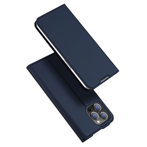DUX DUCIS pénztárca tok SKIN PRO iPHONE 14 Pro-hoz kék