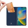 DUX DUCIS pénztárca tok SKIN PRO iPHONE 14 Pro-hoz kék
