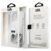KARL LAGERFELD case for IPHONE 13 Pro KLHCP13LGKCS (Liquid Glitter K&C) silver