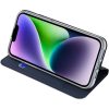 DUX DUCIS pénztárca tok SKIN PRO IPHONE 15 Plus-hoz kék
