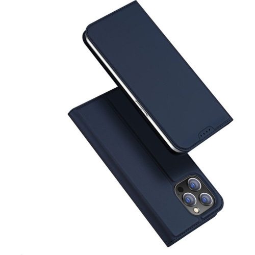 DUX DUCIS pénztárca tok SKIN PRO IPHONE 15 Pro Max készülékhez kék színben