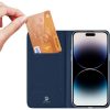 DUX DUCIS pénztárca tok SKIN PRO IPHONE 15 Pro Max készülékhez kék színben