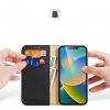 DUX DUCIS pénztárca tok HIVO  IPHONE 15 Plus fekete
